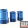 Ergal blue anodized water pump sleeves hose kit Ducati