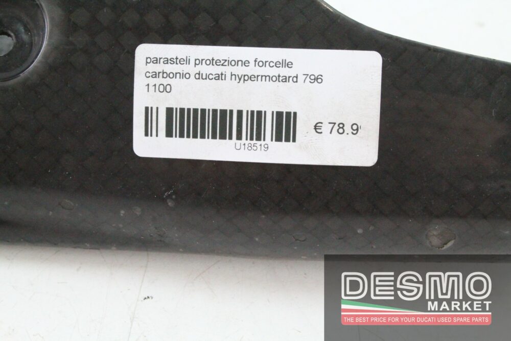 Parasteli protezione forcelle carbonio Ducati Hypermotard 796 1100
