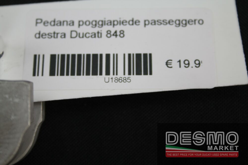 Pedana poggiapiede passeggero destra Ducati 848