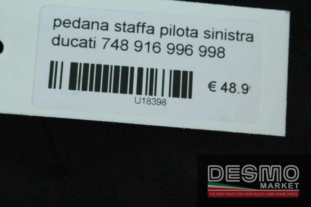 Pedana staffa pilota sinistra Ducati 748 916 996 998