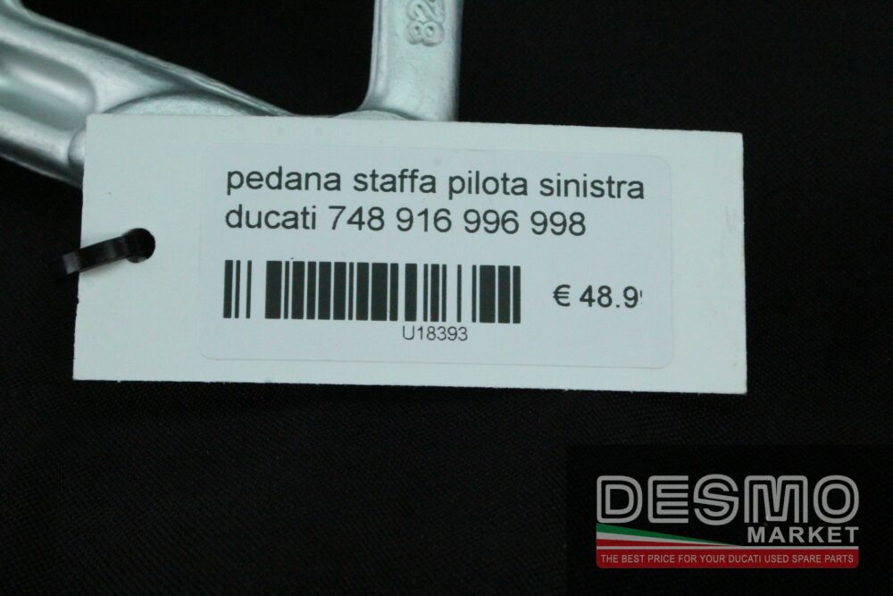 Left side rider footpeg plate Ducati 748 916 996 998 - Image 5
