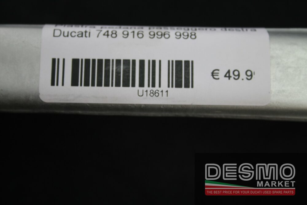 Piastra pedana passeggero destra Ducati 748 916 996 998