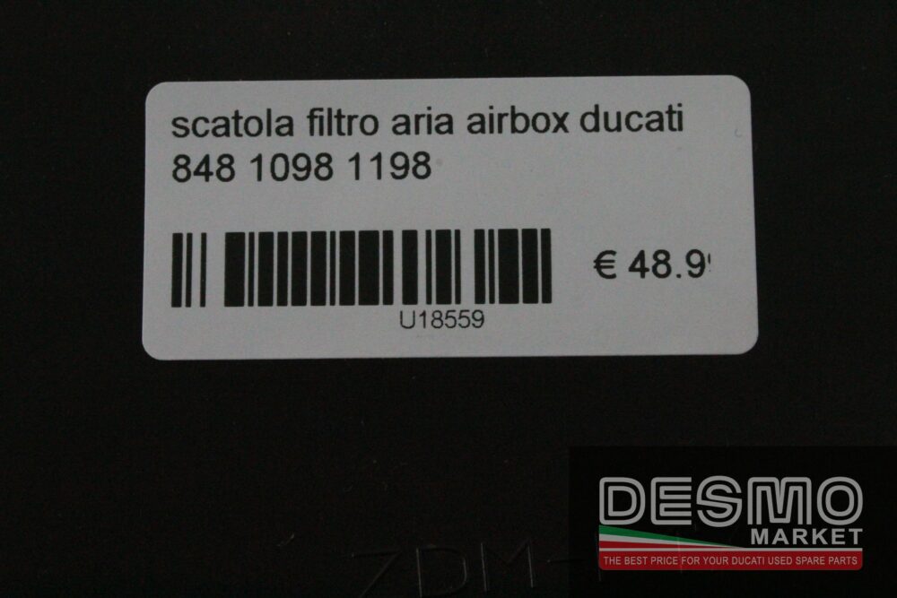 Scatola filtro aria airbox Ducati 848 1098 1198