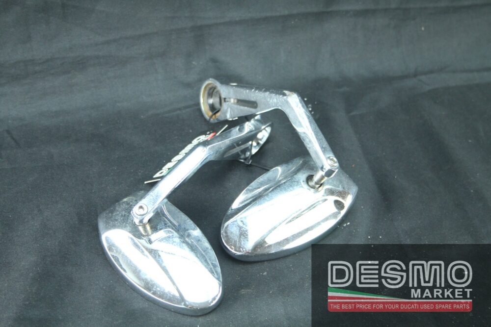 Specchi specchietti retrovisori cromati manubrio Ducati