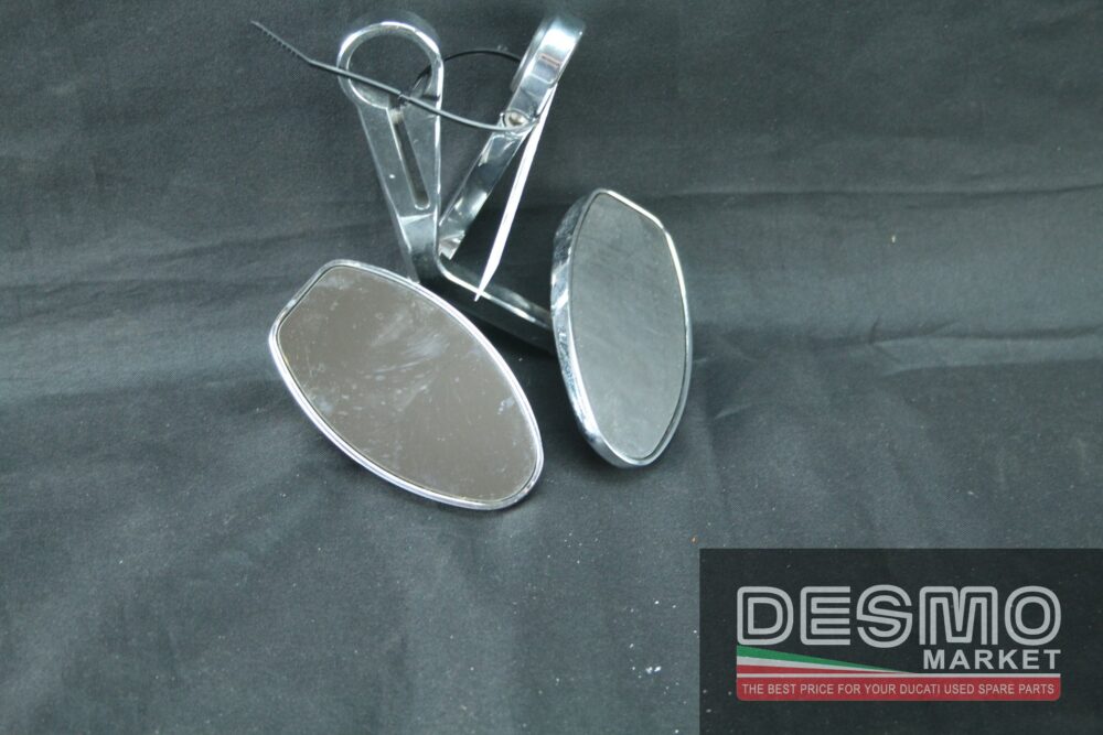 Specchi specchietti retrovisori cromati manubrio Ducati
