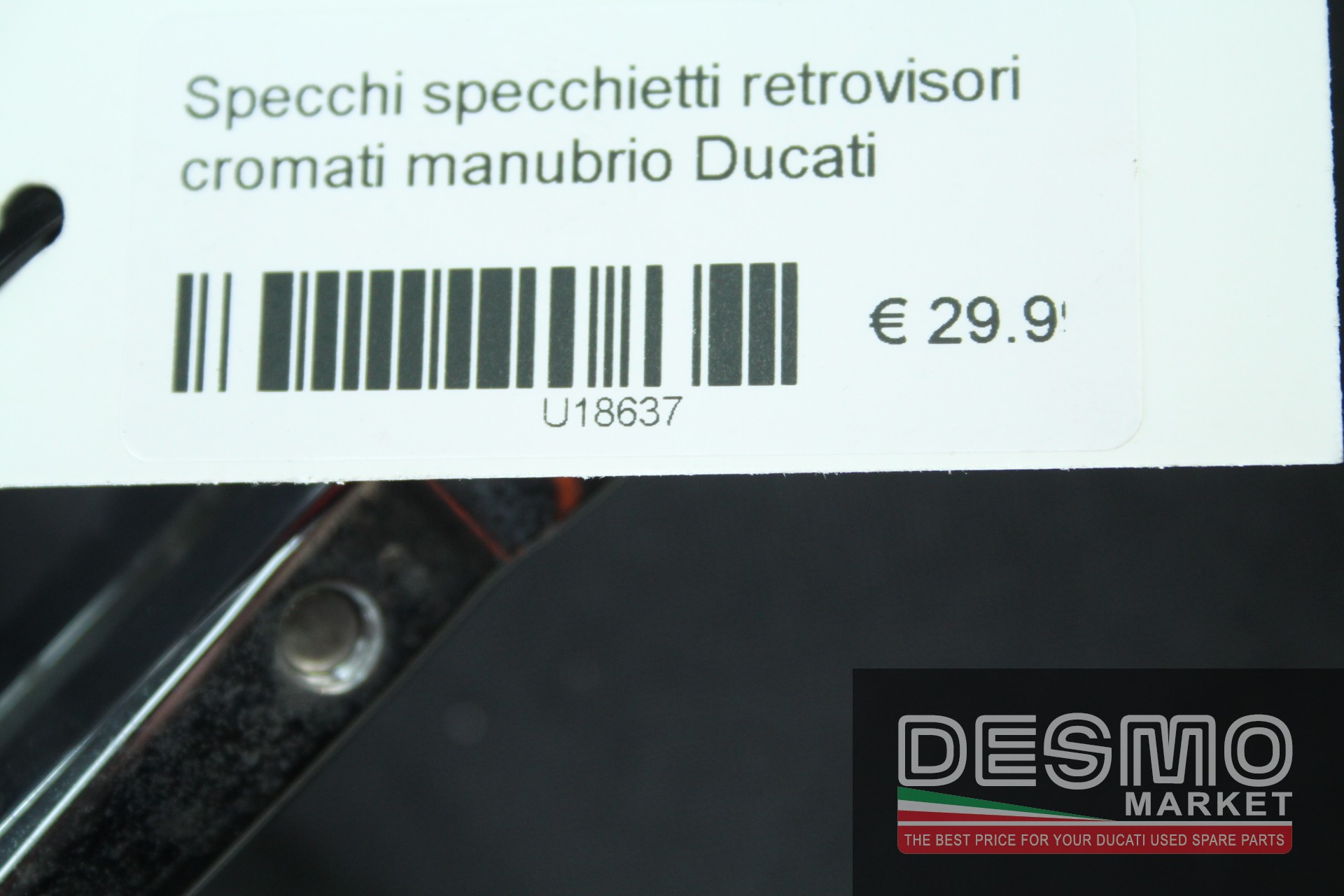 Specchi specchietti retrovisori cromati manubrio Ducati