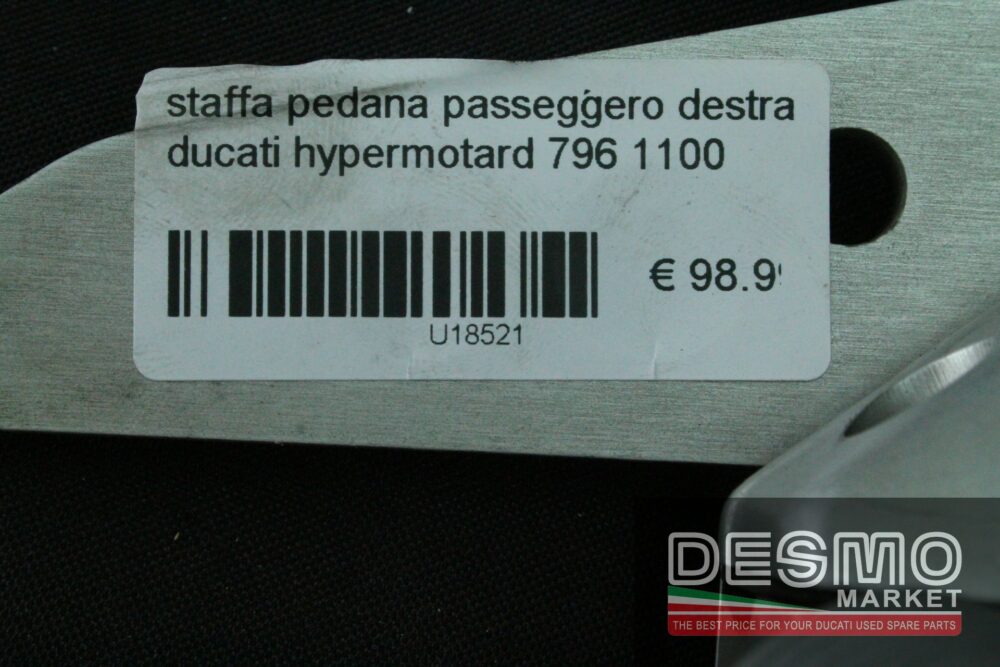 Staffa pedana passeggero destra Ducati Hypermotard 796 1100