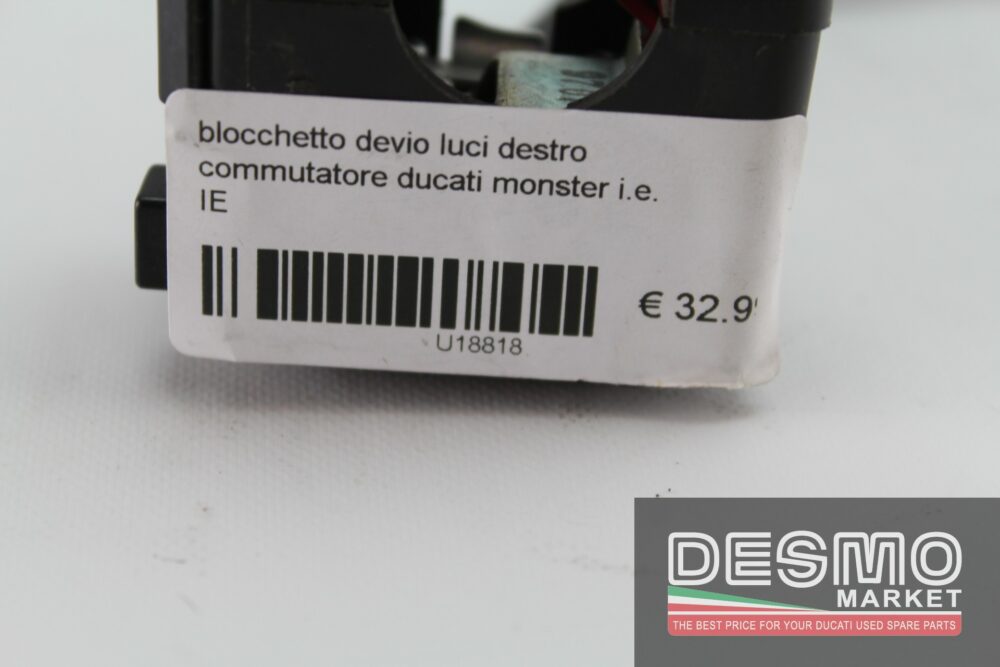 Blocchetto devio luci destro commutatore Ducati Monster i.e. IE