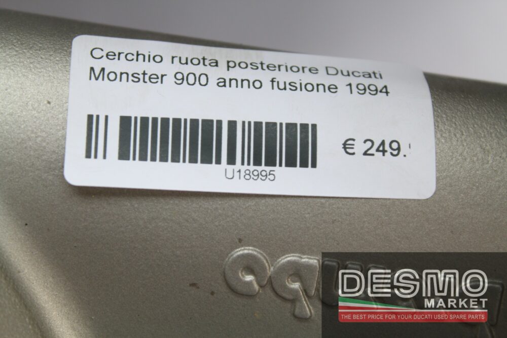 Cerchio ruota posteriore Ducati Monster 900 anno fusione 1994