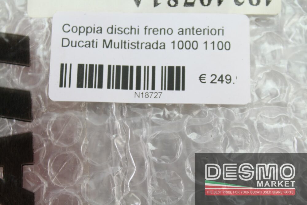 Coppia dischi freno anteriori Ducati Multistrada 1000 1100