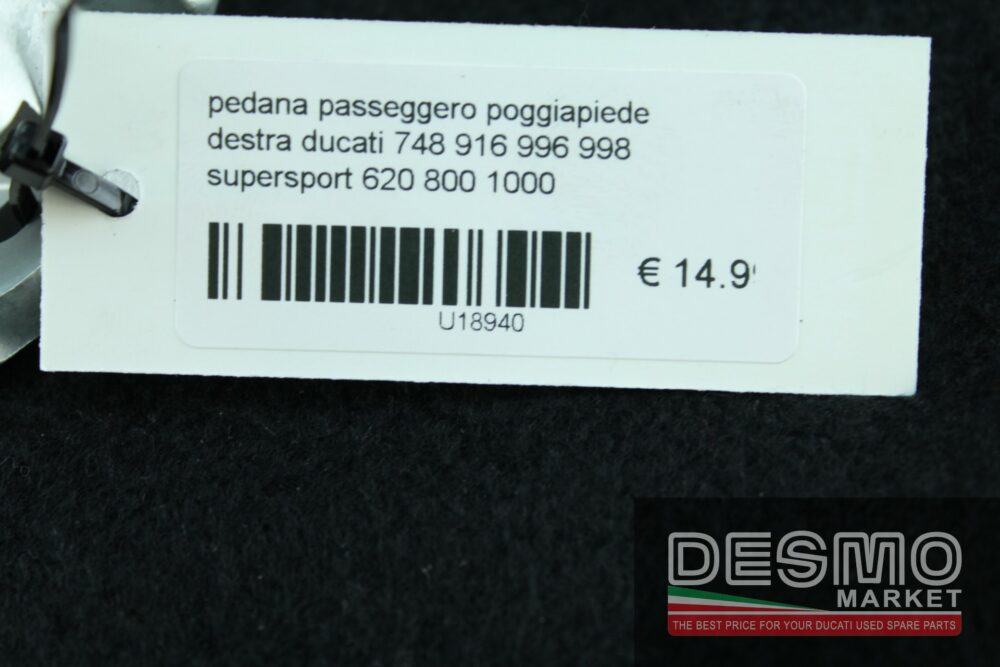 Pedana passeggero poggiapiede destra Ducati 748 916 996 998