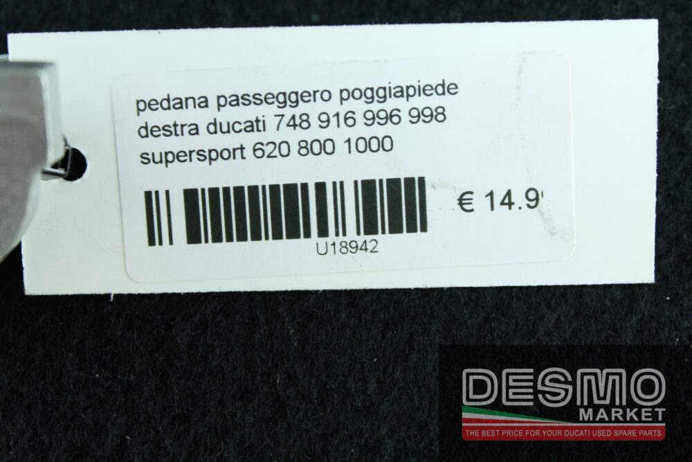 Pedana passeggero poggiapiede destra Ducati 748 916 996 998