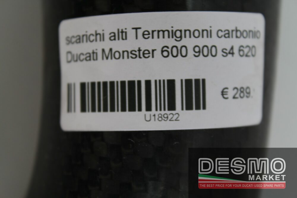 Scarichi alti Termignoni carbonio Ducati Monster 600 900 s4 620