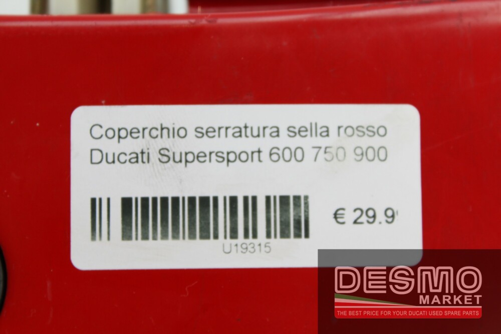 Coperchio serratura sella rosso Ducati Supersport 600 750 900