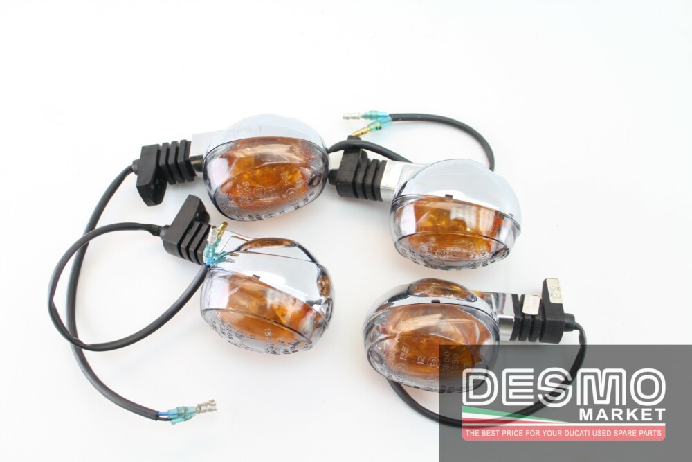 4 Ducati Performance chome with fume lens blinkers Monster 600 750 900 - Image 2