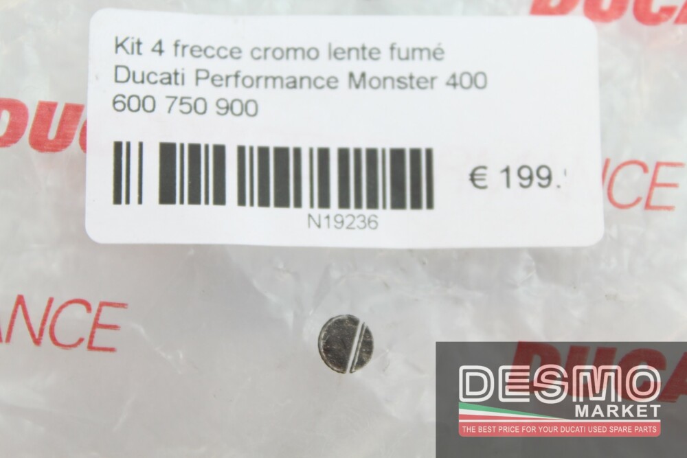 Kit 4 frecce cromo lente fumé Ducati Performance Monster 600 750 900