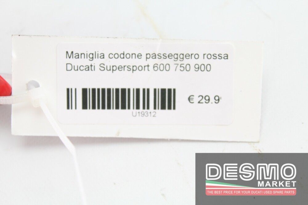 Maniglia codone passeggero rossa Ducati Supersport 600 750 900