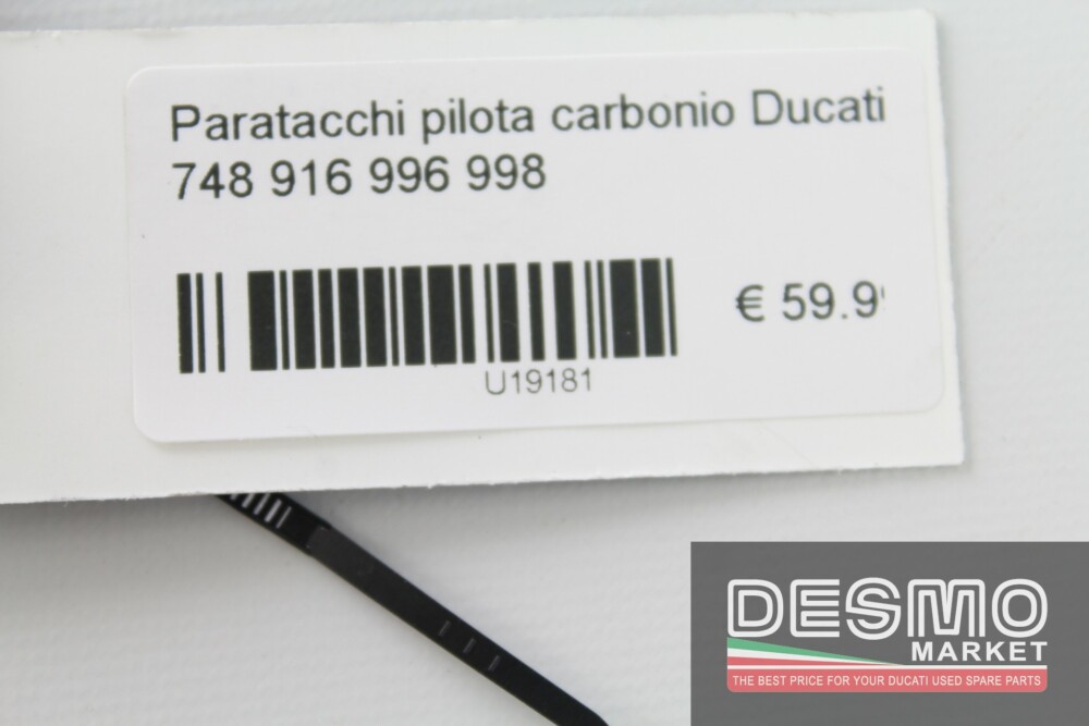 Paratacchi pilota carbonio Ducati 748 916 996 998