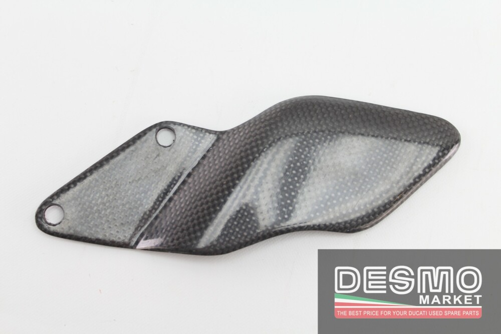 Carbon left side LH heelguard protection Ducati 748rs 996rs 998rs