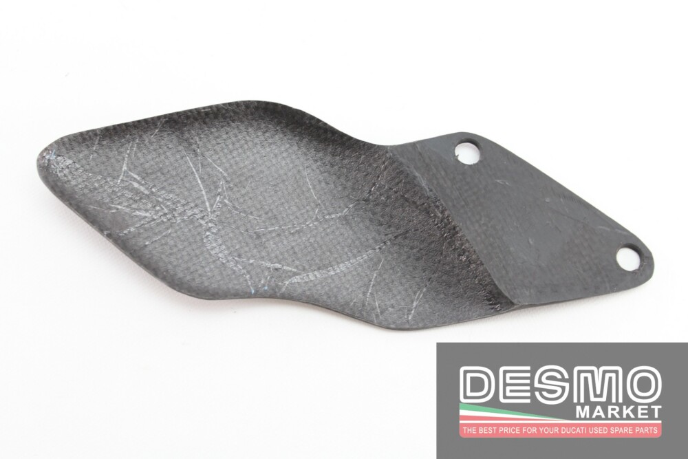 Carbon left side LH heelguard protection Ducati 748rs 996rs 998rs - Image 2