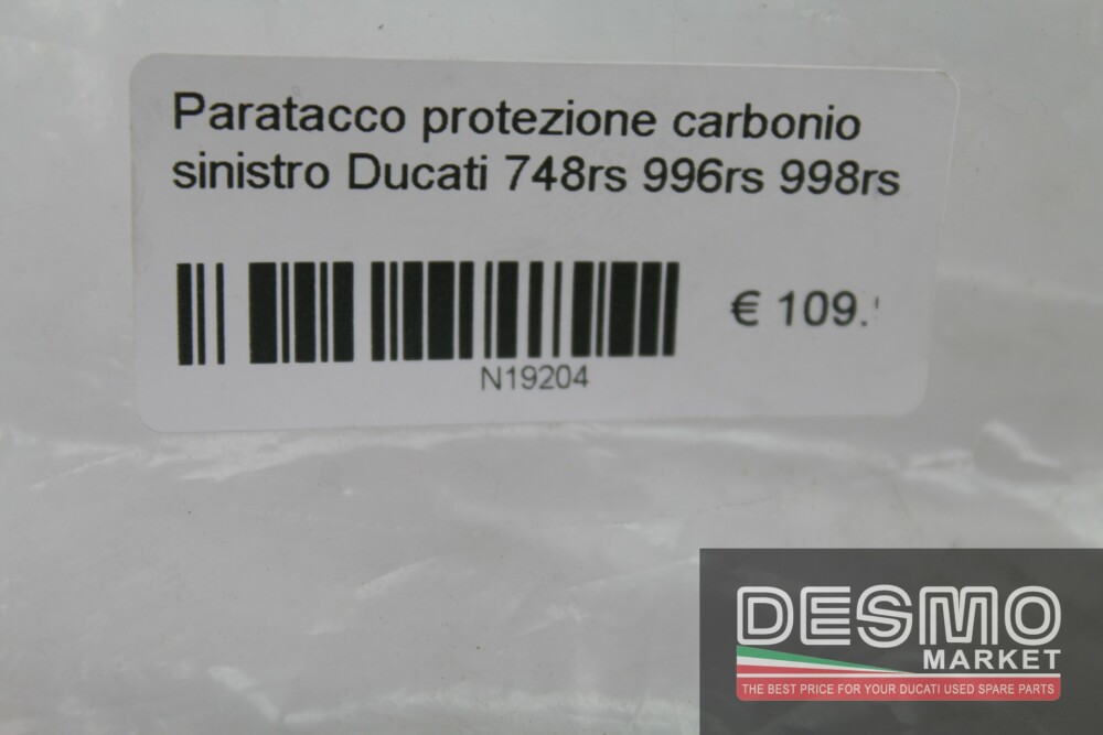 Paratacco protezione carbonio sinistro Ducati 748rs 996rs 998rs