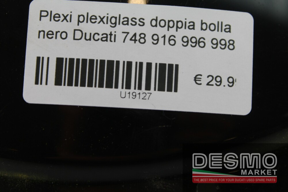 Plexi plexiglass doppia bolla nero Ducati 748 916 996 998