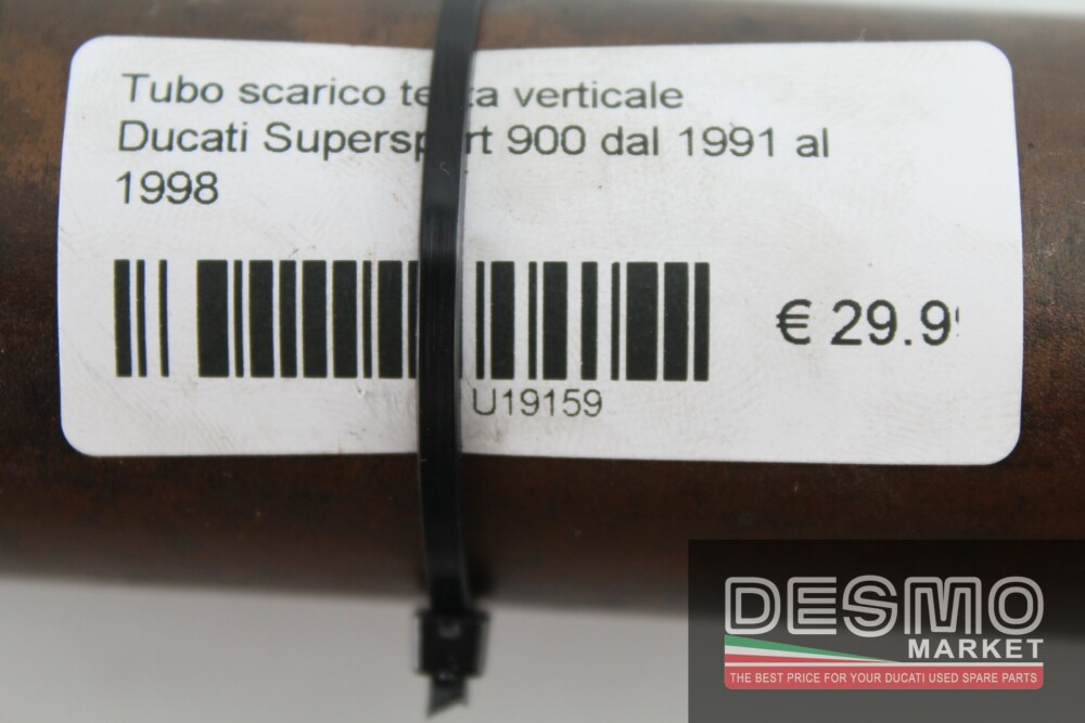Tubo scarico testa verticale Ducati Supersport 900 dal 1991 al 1998