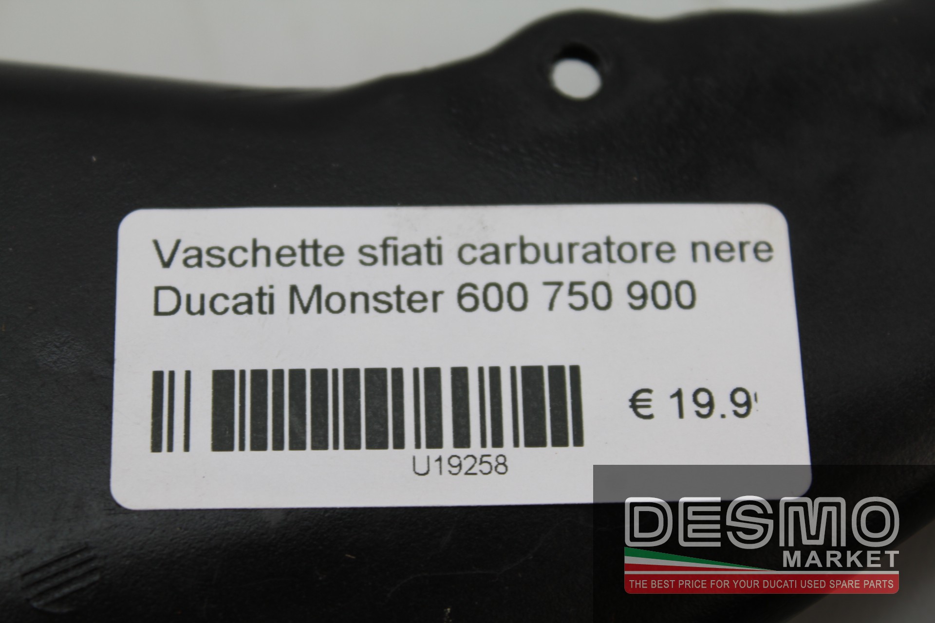 Vaschette sfiati carburatore nere Ducati Monster 600 750 900