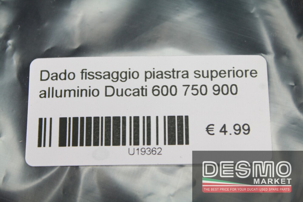 Dado fissaggio piastra superiore alluminio Ducati 600 750 900