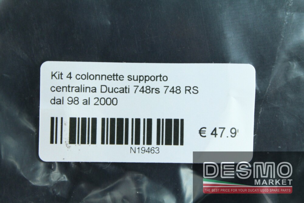 Kit 4 colonnette supporto centralina Ducati 748rs 748 RS dal 98 al 2000