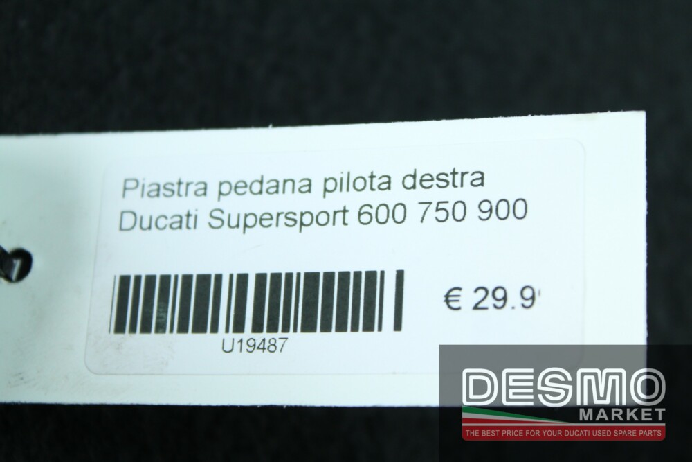 Piastra pedana pilota destra Ducati Supersport 600 750 900