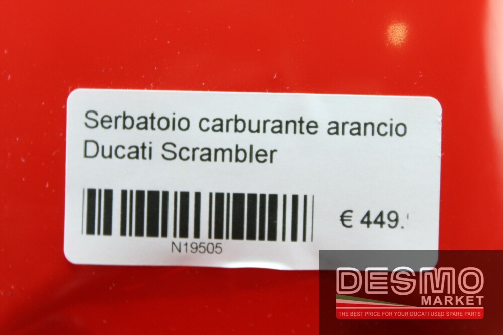 Serbatoio carburante arancio Ducati Scrambler