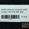Staffa inferiore codone sella Ducati 748 916 996 998