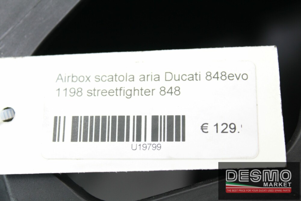 Airbox scatola aria Ducati 848evo 1198 streetfighter 848