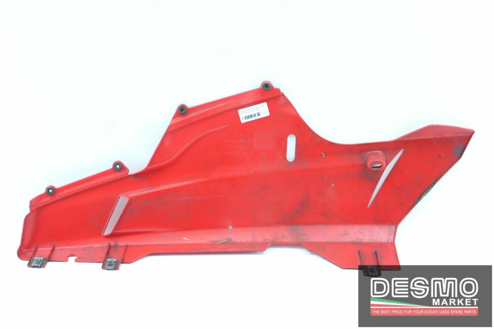 Carena inferiore sinistra rossa Ducati 848 1098 1198