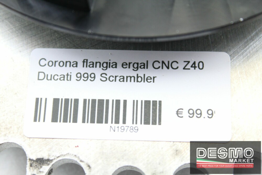 Corona flangia ergal CNC Z40 Ducati 999 Scrambler