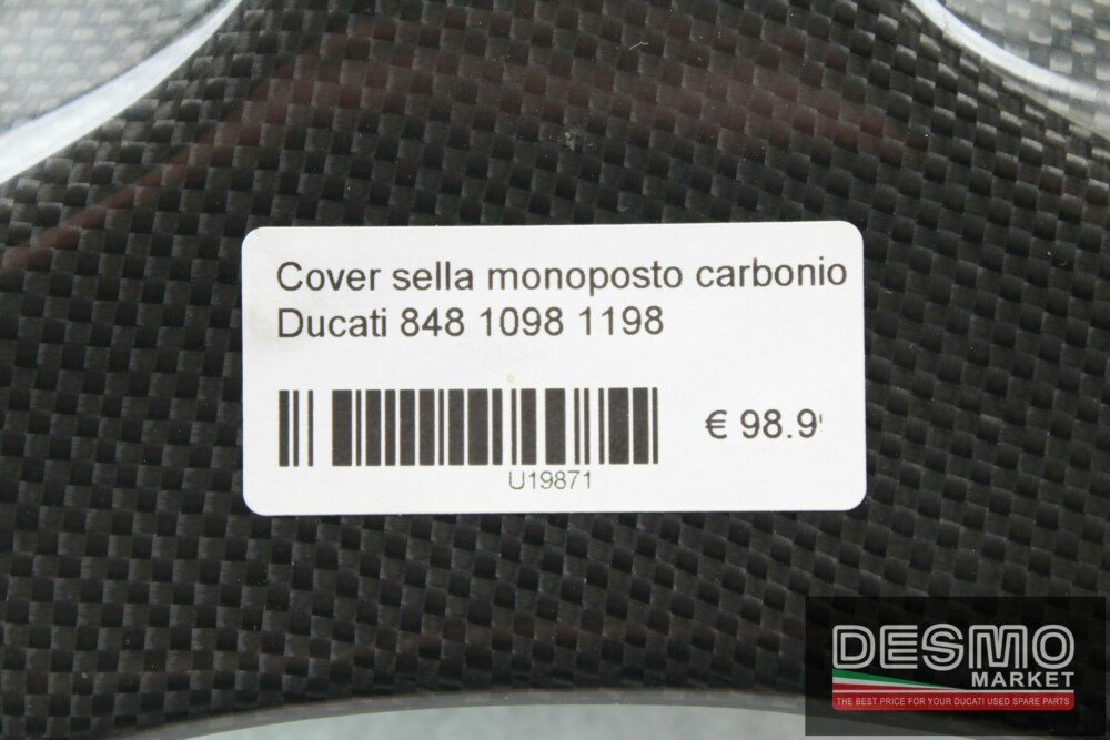 Cover sella monoposto carbonio Ducati 848 1098 1198
