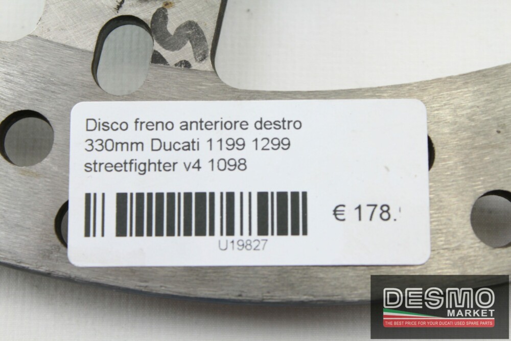 Disco freno anteriore dx 330mm Ducati 1199 1299 streetfighter v4 1098