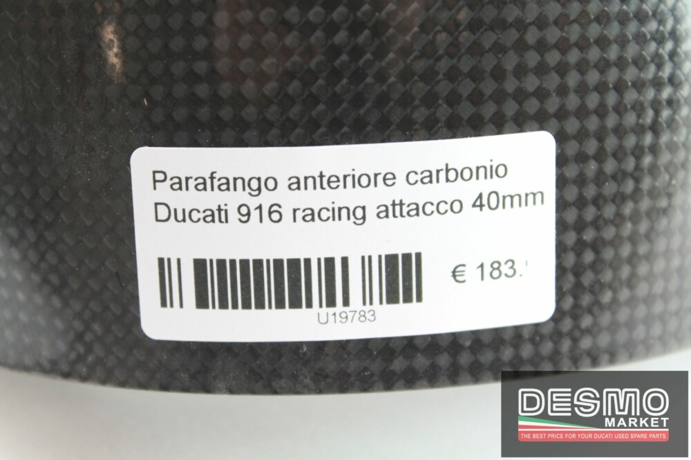 Parafango anteriore carbonio Ducati 916 racing attacco 40mm