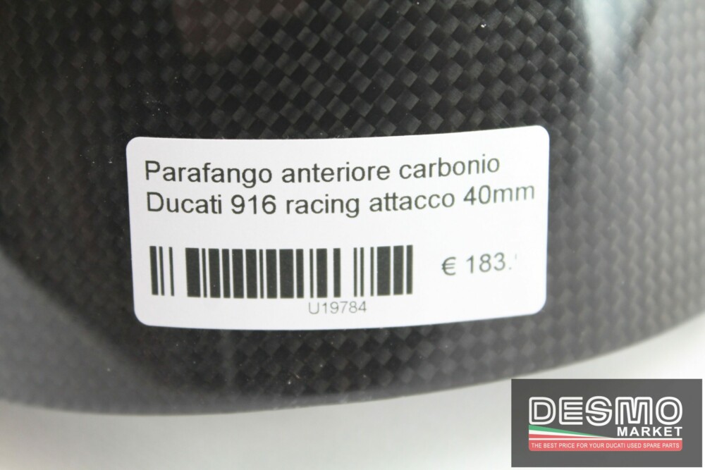 Parafango anteriore carbonio Ducati 916 racing attacco 40mm