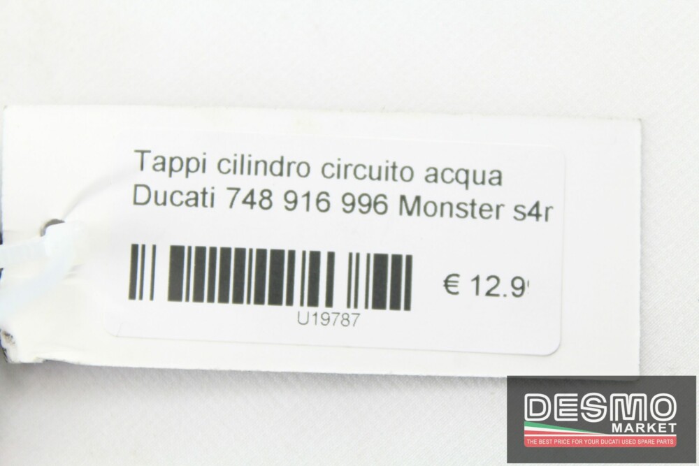 Tappi cilindro circuito acqua Ducati 748 916 996 Monster s4r