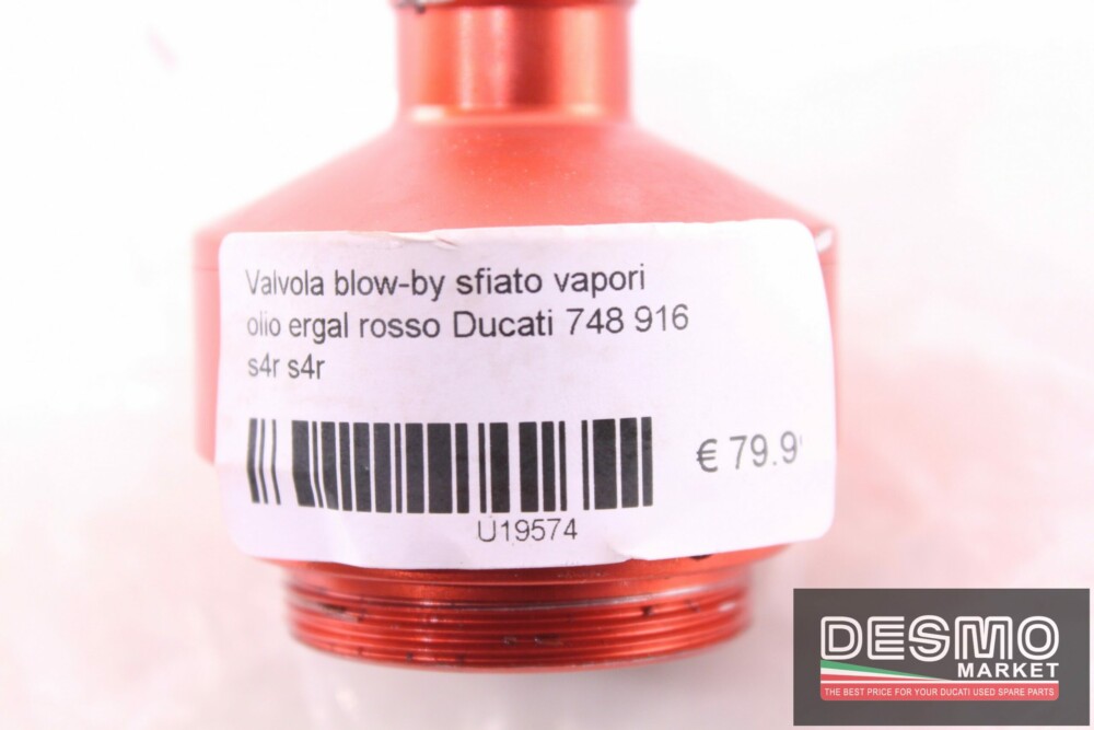 Valvola blow-by sfiato vapori olio ergal rosso Ducati 748 916 s4r s4r