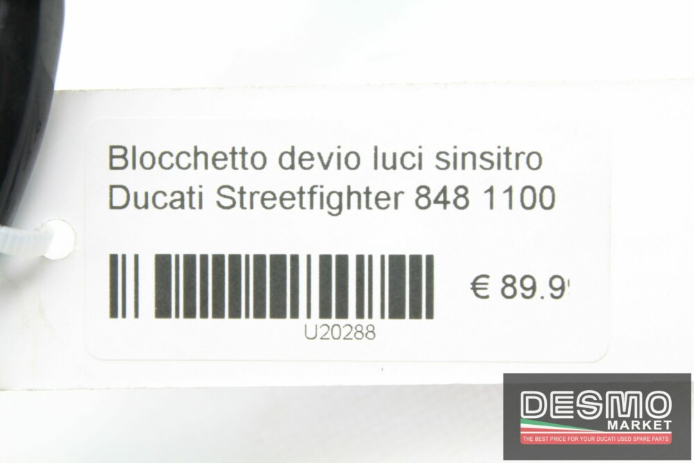 Blocchetto devio luci sinsitro Ducati Streetfighter 848 1100