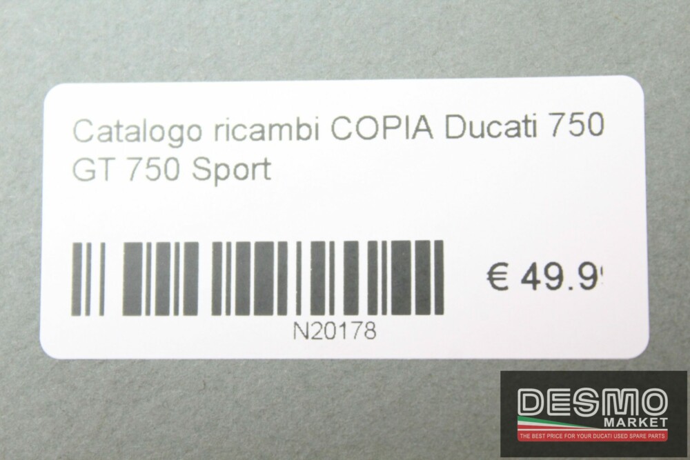 Catalogo ricambi COPIA Ducati 750 GT 750 Sport
