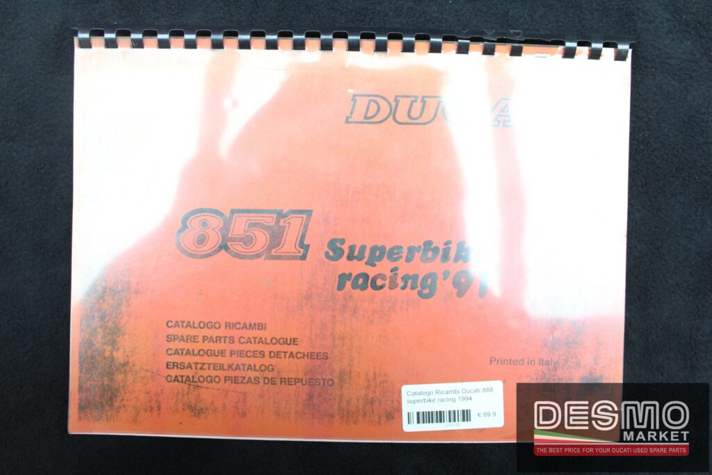 Catalogo Ricambi Ducati 851 superbike racing 1991