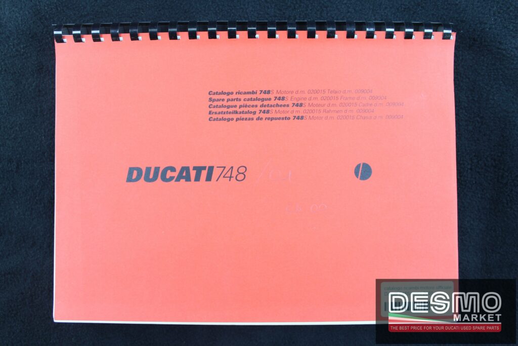 catalogo ricambi motore ufficiale Ducati 748S anno 2001