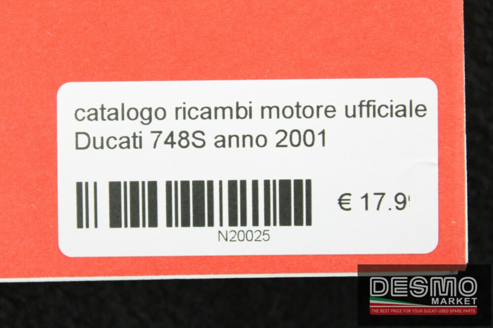 catalogo ricambi motore ufficiale Ducati 748S anno 2001