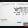 catalogo ricambi ufficiale CAGIVA ALAZZURRA 350 400 650