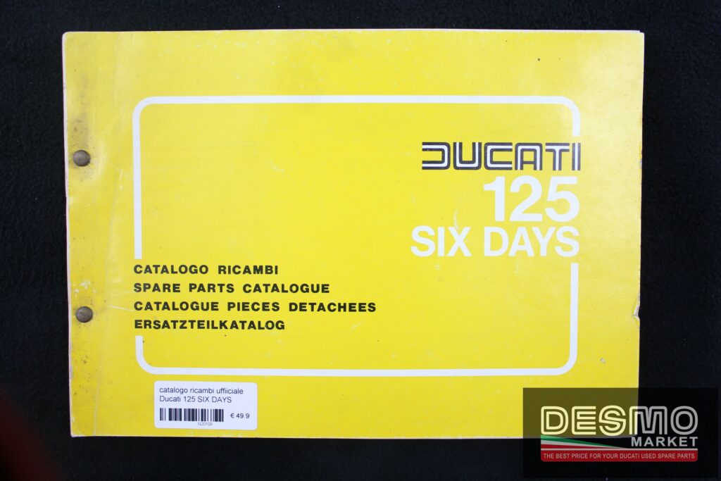 catalogo ricambi ufficiale Ducati 125 SIX DAYS
