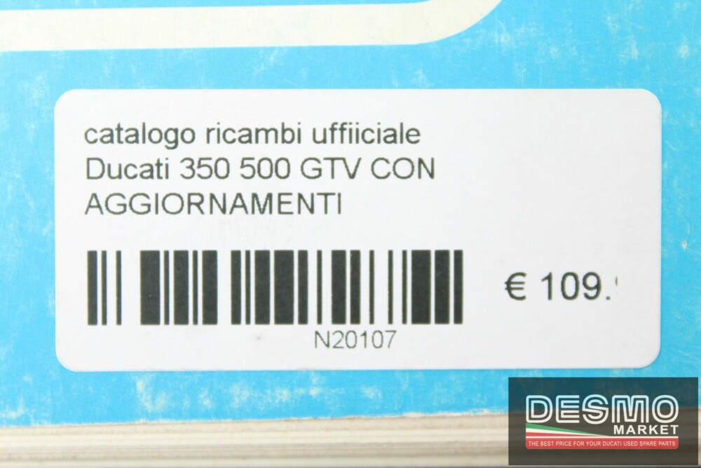 catalogo ricambi ufficiale Ducati 350 500 GTV CON AGGIORNAMENTI